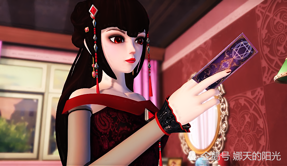 精灵梦叶罗丽9:齐娜"魔法师"造型曝光,红色斗篷很有气质!