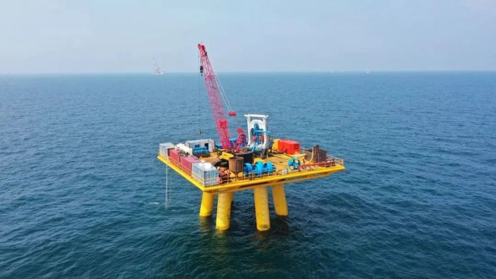 亚洲最大海上风电场升压站投产