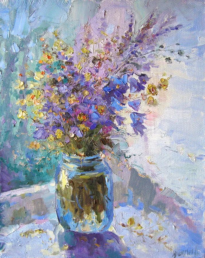 色彩明亮丰富,杂而不乱的静物花卉,别有一番享受!