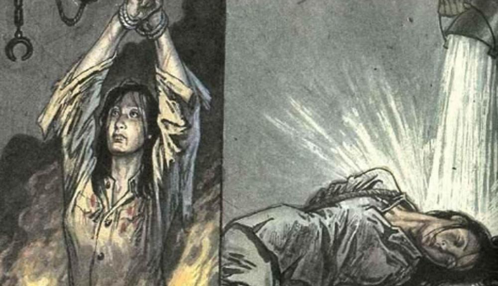 19岁的抗日女英雄身受酷刑被钉死在墙上前仍痛骂日军