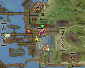 侠客岛的兰铃位置如图,是个梳着王红穿着新盒子的漂亮萝莉.