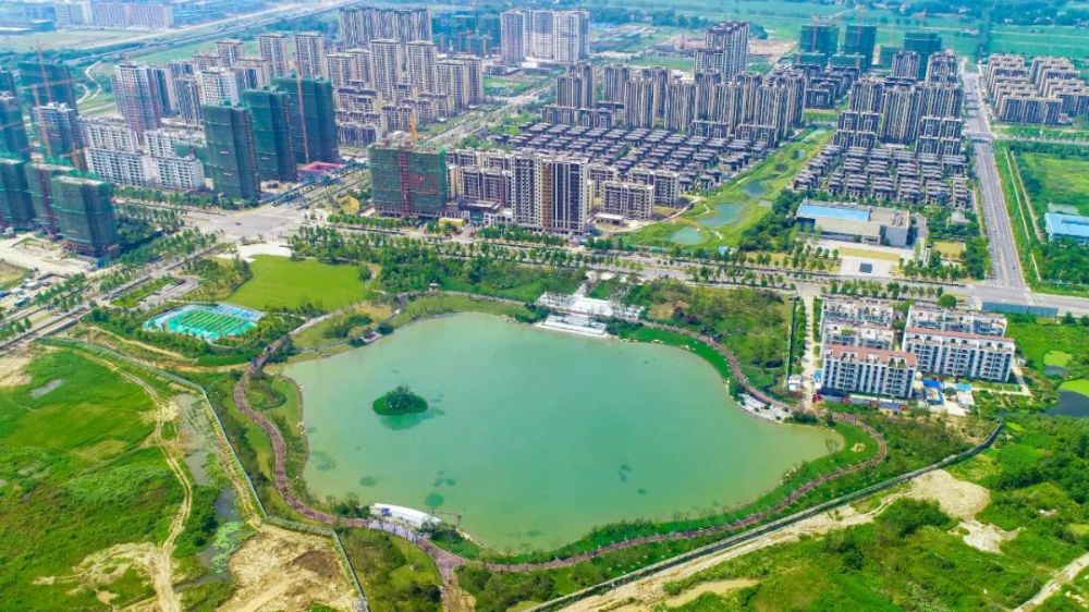 【重磅1】:上湖公园一期开放位于杭埠的舒城产业新城从医疗,教育,居住