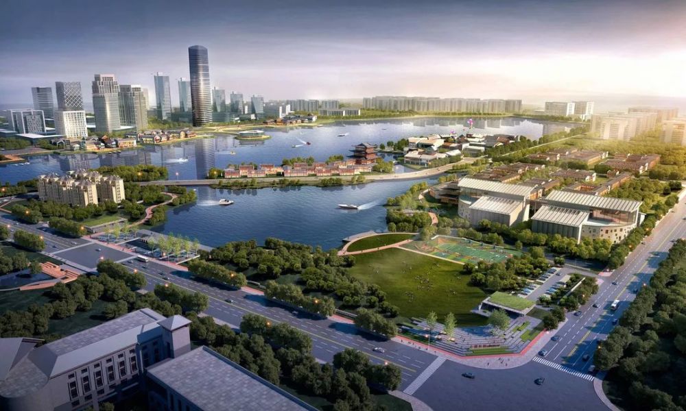 【重磅1】:上湖公园一期开放位于杭埠的舒城产业新城从医疗,教育,居住