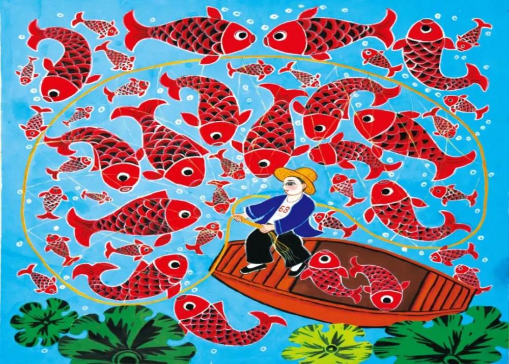 山西省农民画优秀作品展,展现新农村新气象_腾讯新闻