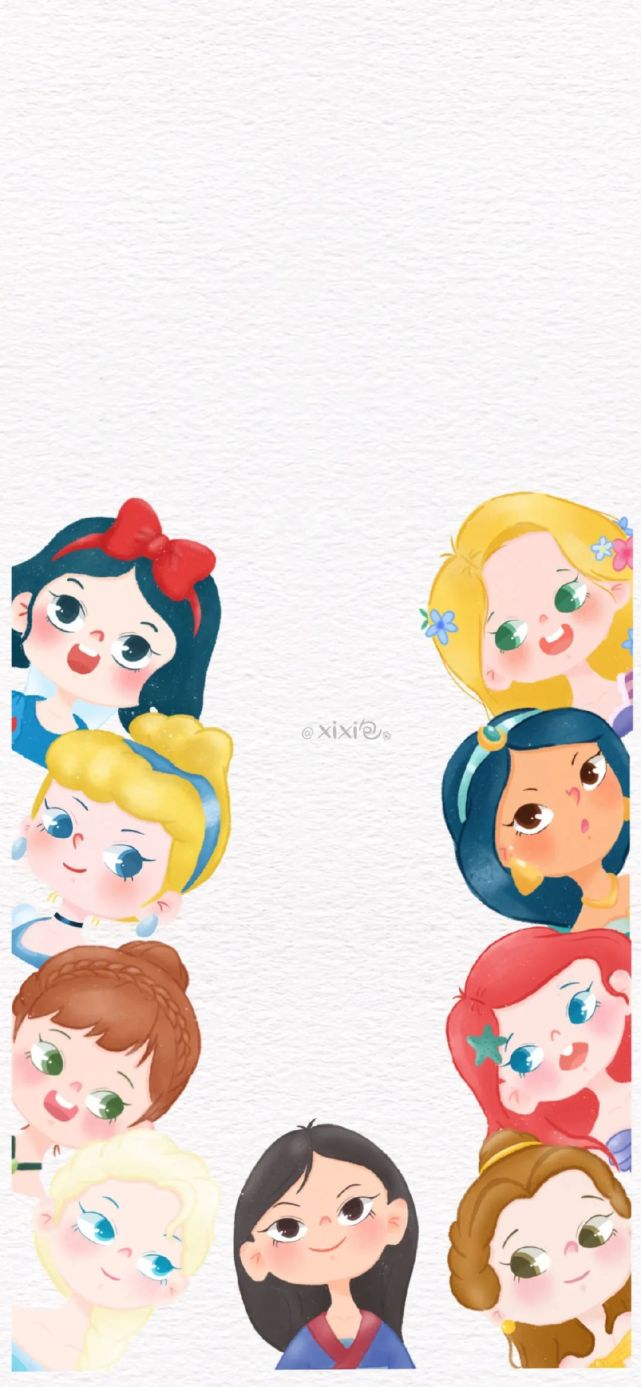 壁纸|迪士尼公主壁纸,太q萌了
