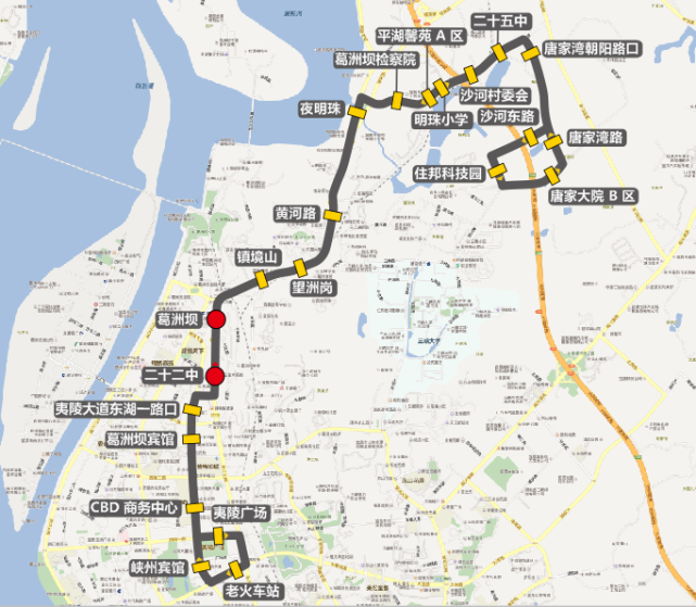 三,b18路优化港窑路珠海路口往东湖三路方向线路,由原港窑路,东山大道