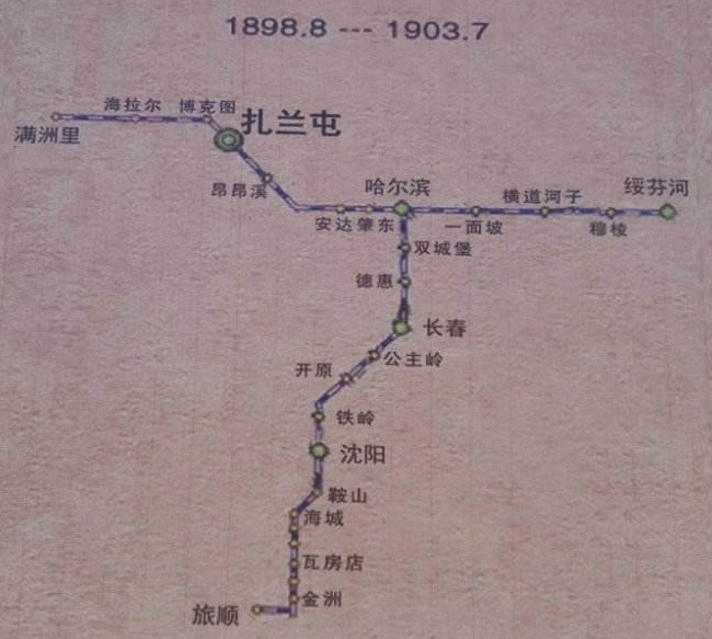 而哈尔滨,就位于这两条铁路的交汇处.