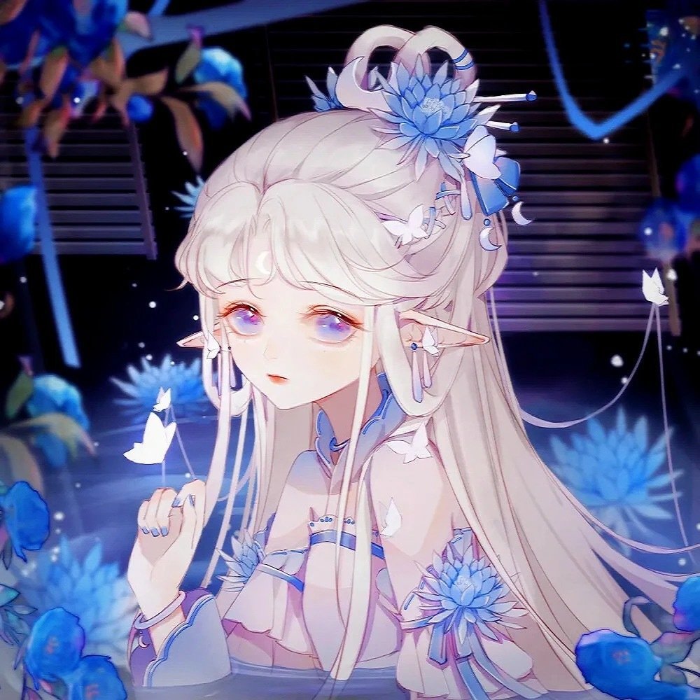 古风动漫女头不闻星河须臾只想固执走向你