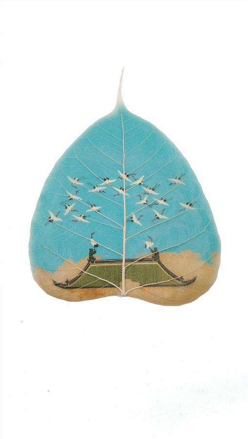 湖北咸宁90后艺人丁力:传承千年技艺,巧手制作叶雕