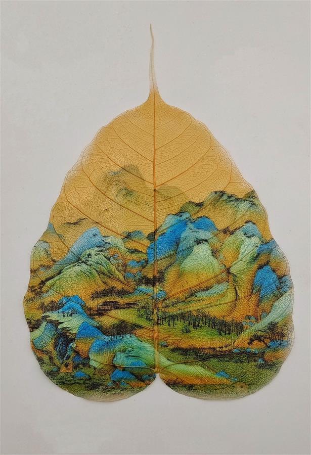 湖北咸宁90后艺人丁力:传承千年技艺,巧手制作叶雕