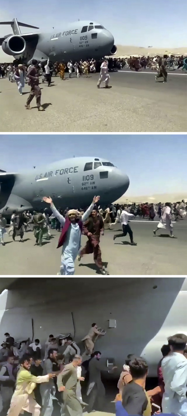 图记·阿富汗战争20年|大撤退:各国在一片混乱中撤侨