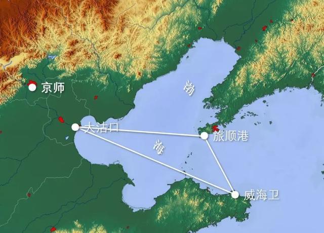 洋务运动重金打造出的北洋舰队,拥有威海卫(永久驻泊地),旅顺(维护