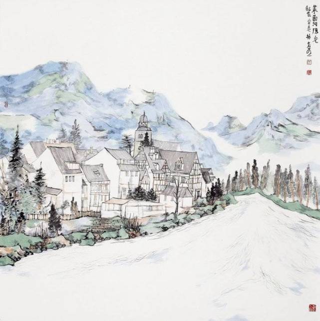 鉴赏|林容生独特的山水面貌_腾讯新闻