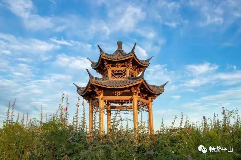 美丽平山冶河湿地公园风景如画