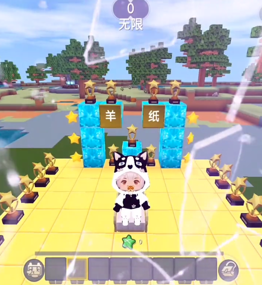 迷你世界花式跑酷难倒玩家羊纸却用30秒通关手速天花板