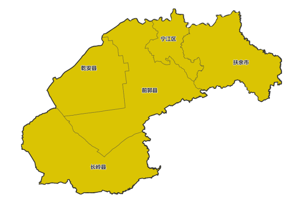 松原市详细地图图片