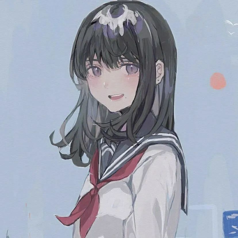 动漫女生头像怀疑宇宙悄悄拦截了有人爱我的信号