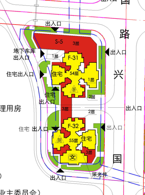 建移至全區最中心:這次規劃調整,除了住宅增加外,從規劃圖的圖示可見