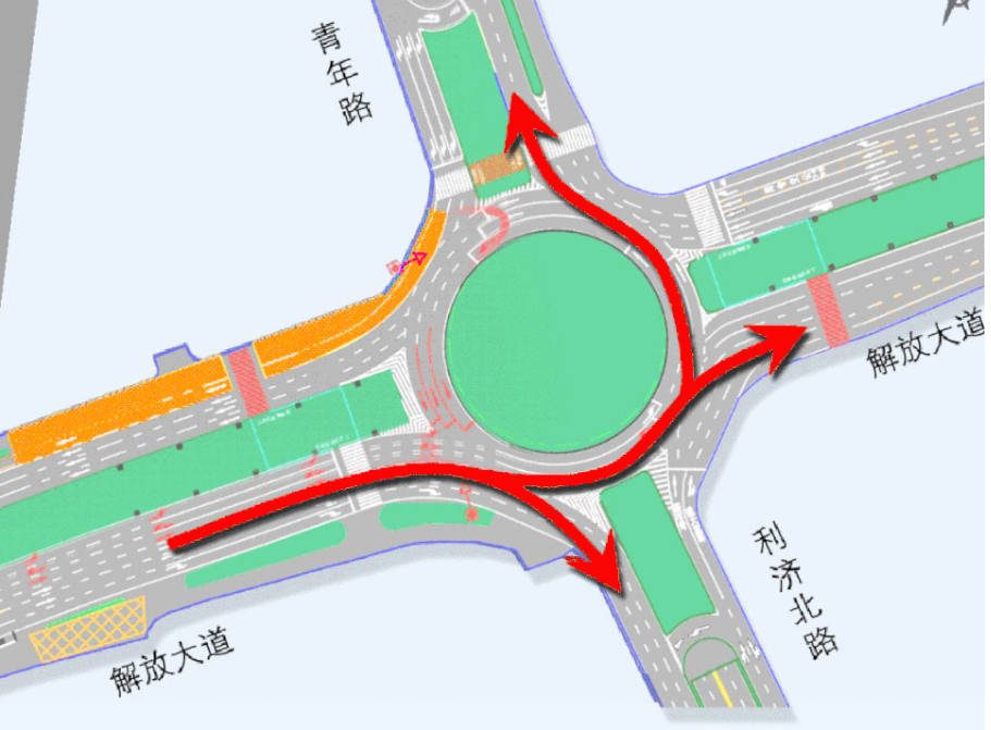 航空路转盘通行有调整这几点要注意