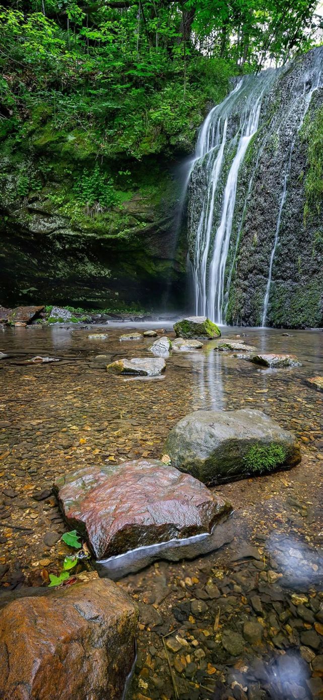 高清風景壁紙山有靈而萬物生水有氣而澈見底我有心而近自然