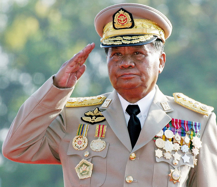 因感染新冠病毒而住院的前缅甸军事独裁统治者丹瑞已出院_腾讯新闻