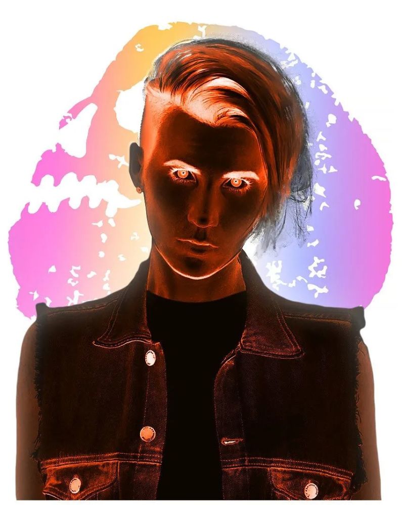 ps教程霓虹人像特效