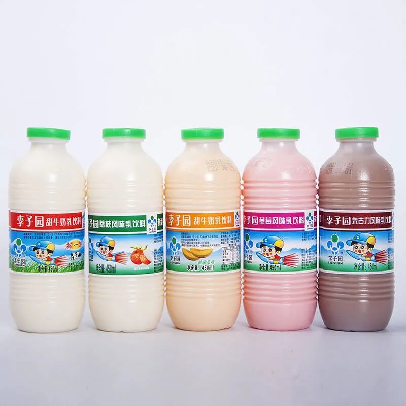 "新新鲜鲜李子园,自然而然爱上你"的李子园甜牛奶,在江浙一带常见