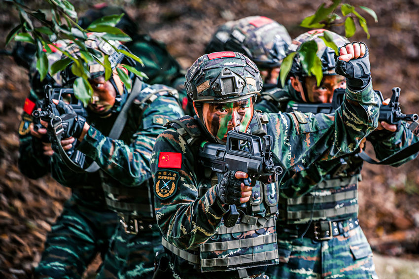 武警训练图片 特战队图片