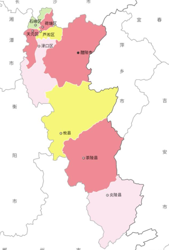 湖南省的區劃調整13個地級市之一株洲市為何有9個區縣