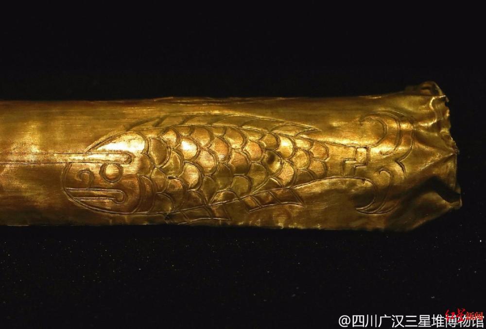 up主复刻金面具金杖出圈三星堆手工艺品无损文物著作权