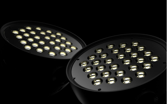 重塑经典科技感光圆形投光灯