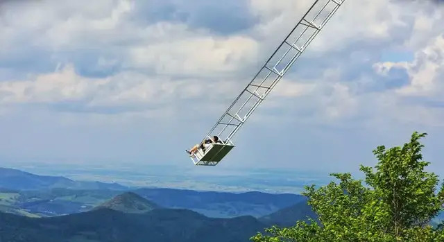 双人的体验过各种高空秋千天涯秋千你是哪一种呢有人则会大声尖叫有