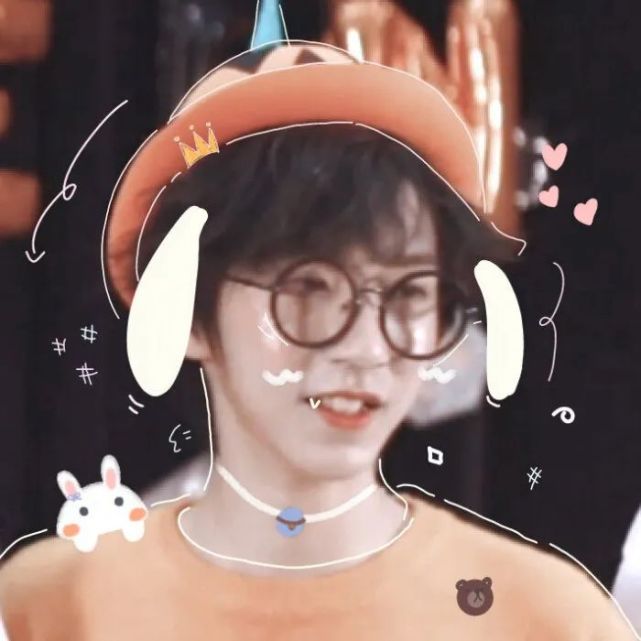 粉丝求图贺峻霖可爱涂鸦头像