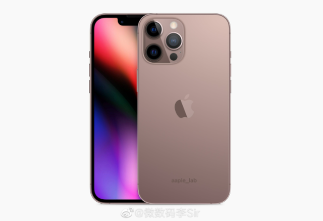 iPhone 13 Pro系列超清渲染图曝光：玫瑰金配色太亮眼