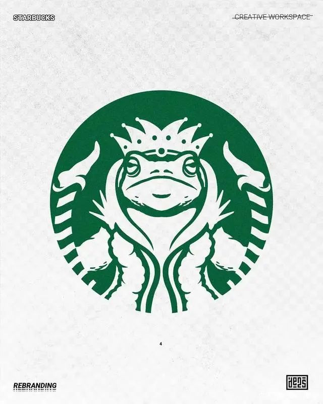 萬萬沒想到喜茶星巴克的logo還能這麼玩