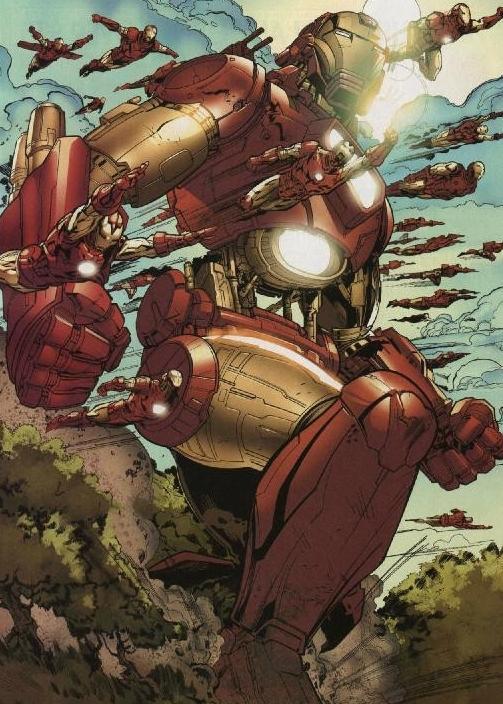 在漫威漫画《秘密战争2015:装甲战争》中钢铁侠为了防止吞星有朝一日