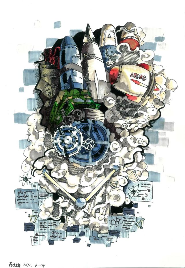 小小美术家眼中的核工业 梵高撞费米 主题画展作品选登(一)