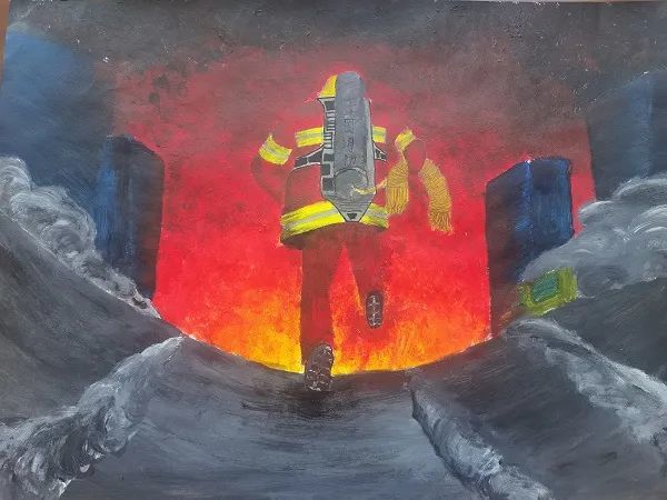小朋友的消防绘画作品,快来观摩!