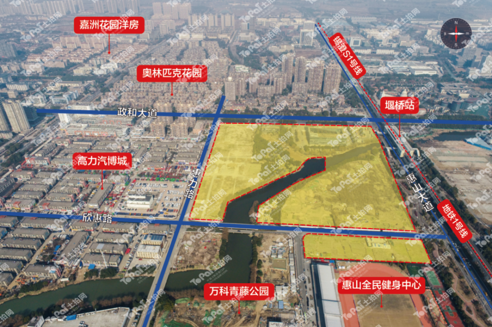 重磅!惠山区第三批次拟出让3宗地块,位于惠山新城,堰桥街道