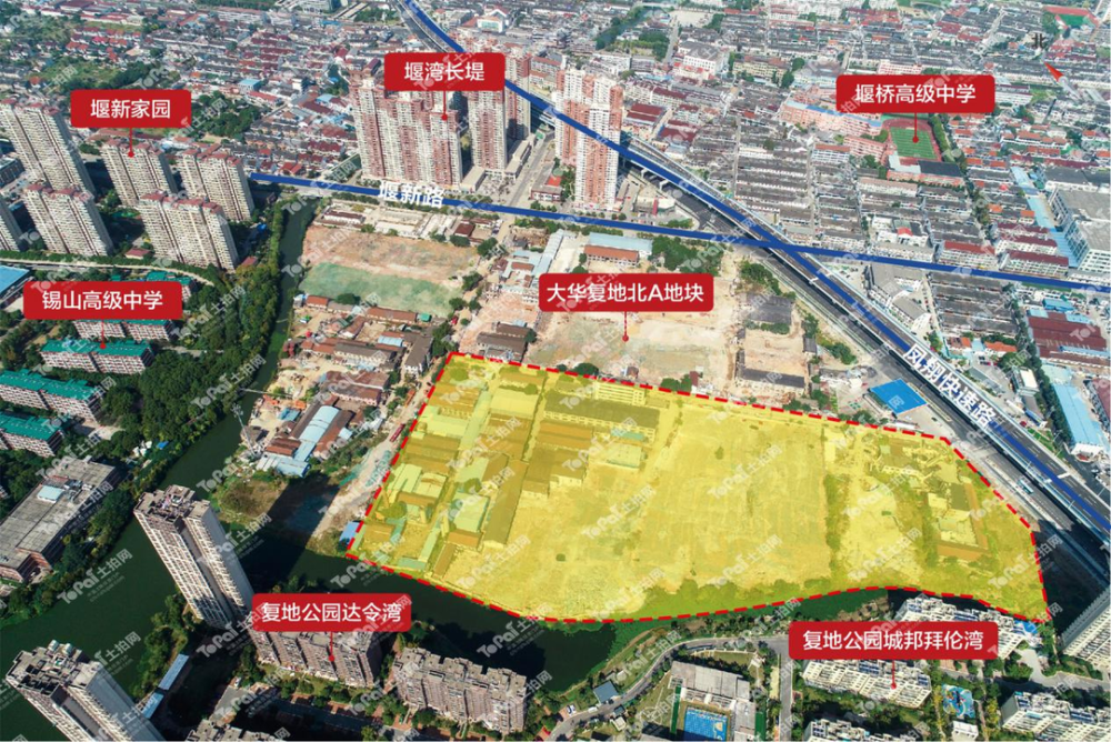 重磅!惠山区第三批次拟出让3宗地块,位于惠山新城,堰桥街道