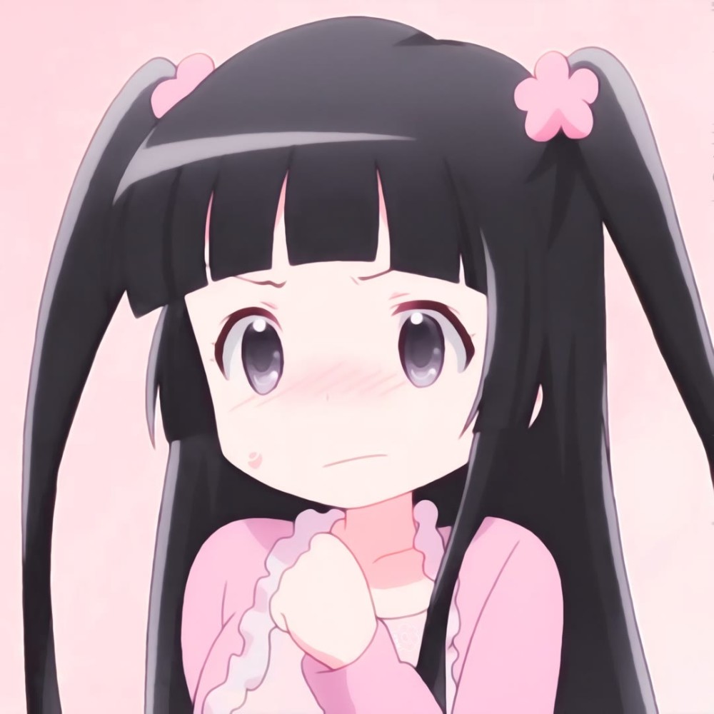 粉粉嫩嫩的女生动漫头像:看到你 就好像一包跳跳糖洒在了我的心里