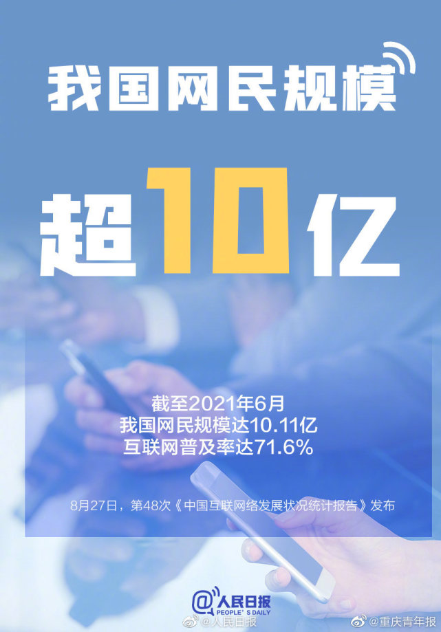 中國網民規模達10.11億