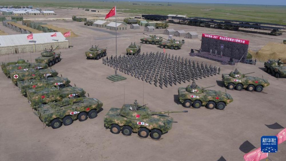 和平使命2021联演中方参演部队开始多路立体投送