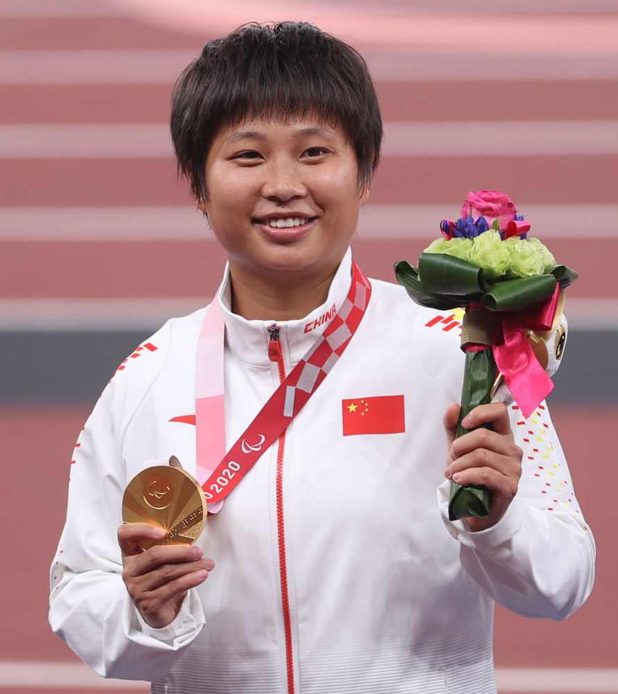 东京残奥会田径女子100米t35级周霞破世界纪录夺金5