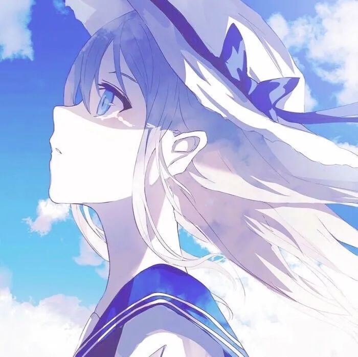 特别少见的绝美蓝色系动漫头像