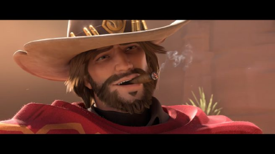 《守望先锋》中麦克雷的名字,该角色以暴雪前首席设计师jesse mccree