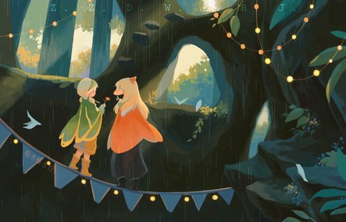 光遇背景图:女孩子是用糖 香料 以及一切美好的东西做成的不比天使差