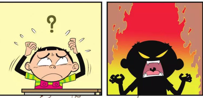 这下子把大脸妹气坏了,抓住罪魁祸首阿衰张开血盆大口就要活吞了他