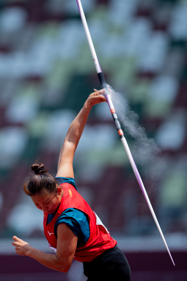 (东京残奥会)田径ーー女子标枪f13级:赵玉萍夺得银牌