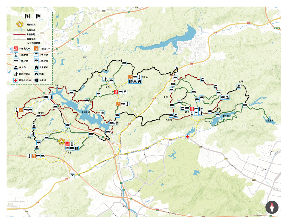 广东第一峰登山路线图图片